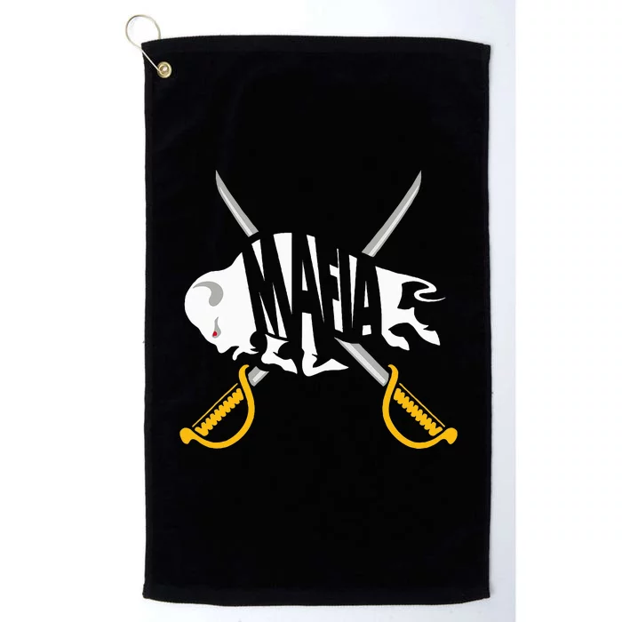 WNY Pride Gray White Yellow Buffalo Platinum Collection Golf Towel