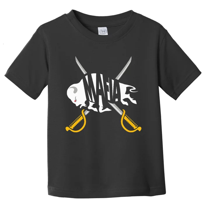 WNY Pride Gray White Yellow Buffalo Toddler T-Shirt