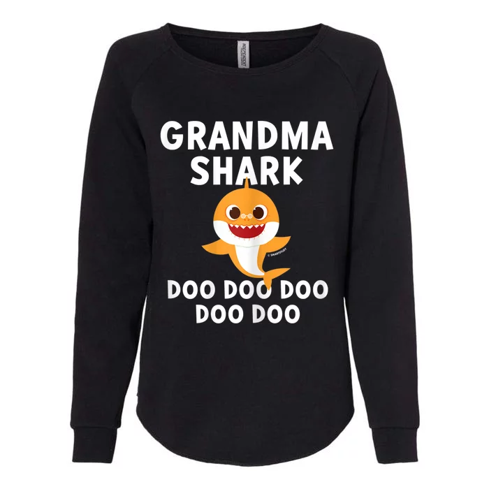 Wo Pinkfong Grandma Shark Official Womens California Wash Sweatshirt