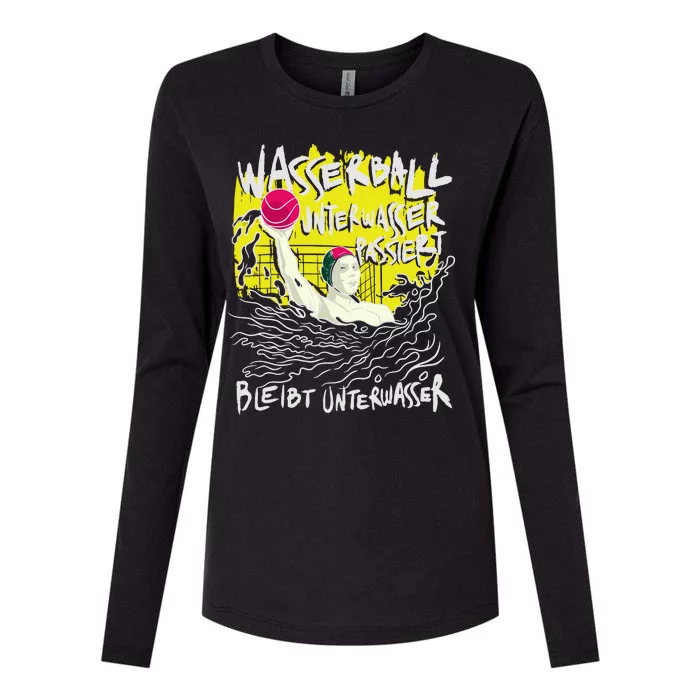 Water Polo German Womens Cotton Relaxed Long Sleeve T-Shirt