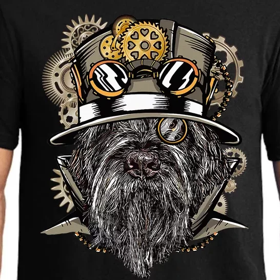 Wirehaired Pointing Griffon Dog Steampunk Pajama Set