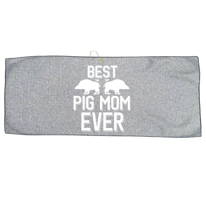 Wild Pig Hunting Best Pig Mom Ever Gift Large Microfiber Waffle Golf Towel