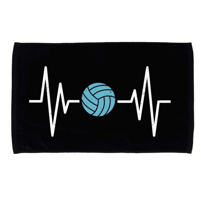 Water Polo Heartbeat Waterpolo Love Water Polo Gift Microfiber Hand Towel