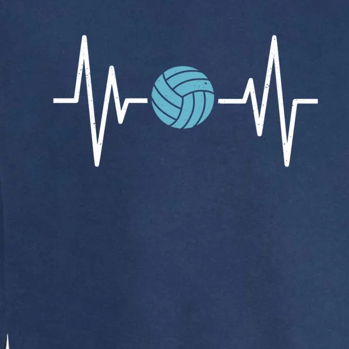 Water Polo Heartbeat Waterpolo Love Water Polo Gift Garment-Dyed Sweatshirt