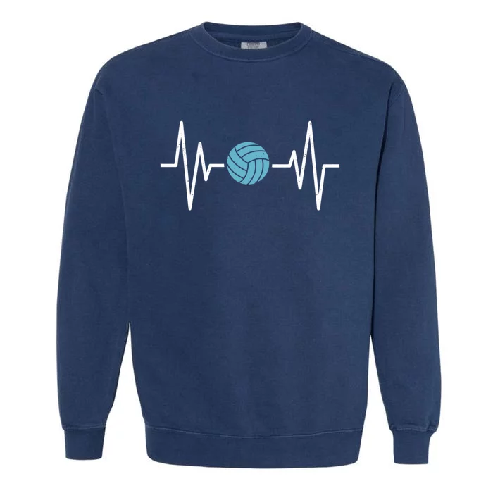 Water Polo Heartbeat Waterpolo Love Water Polo Gift Garment-Dyed Sweatshirt