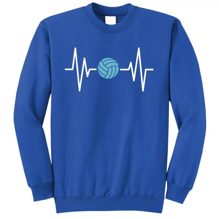 Water Polo Heartbeat Waterpolo Love Water Polo Gift Tall Sweatshirt