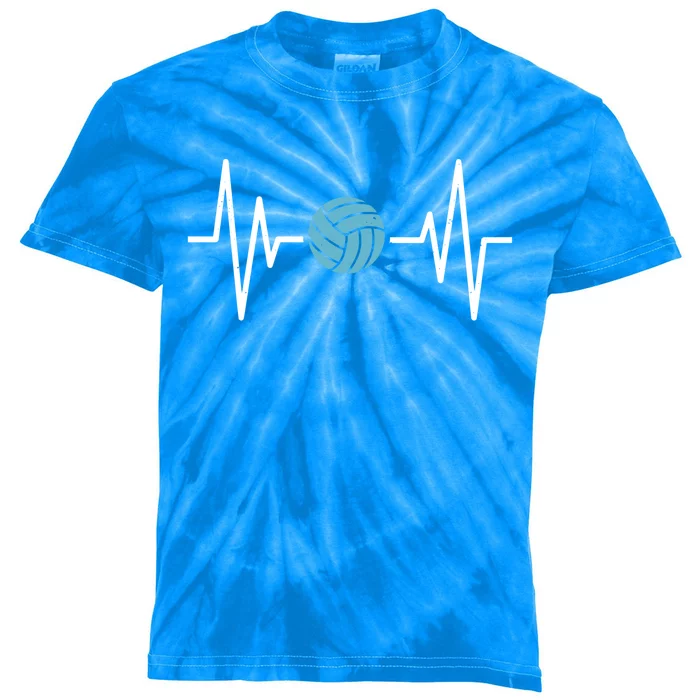 Water Polo Heartbeat Waterpolo Love Water Polo Gift Kids Tie-Dye T-Shirt