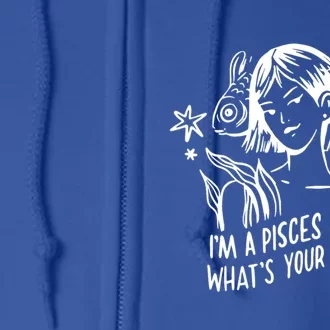 Wo Pisces Horoscope Zodiac Gift Full Zip Hoodie