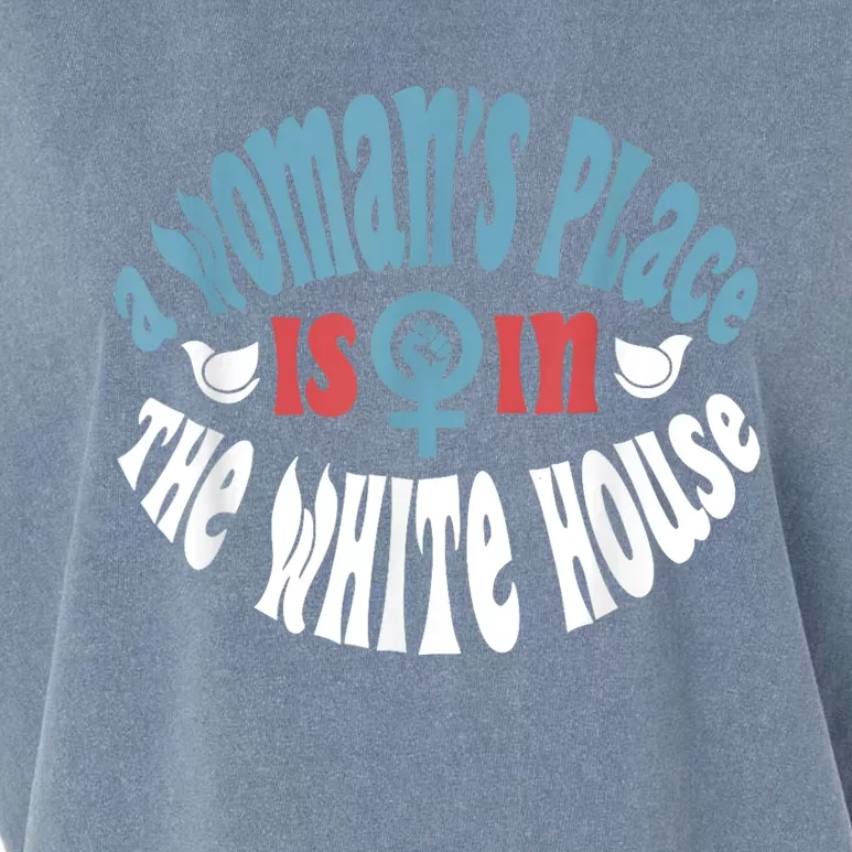 WomanS Place Is In The White House President Quote 2024 Garment-Dyed Women's Muscle Tee