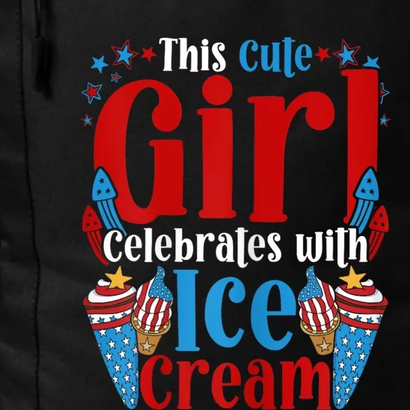 Womens Patriotic Ice Cream 4th Of July Daily Commute Backpack