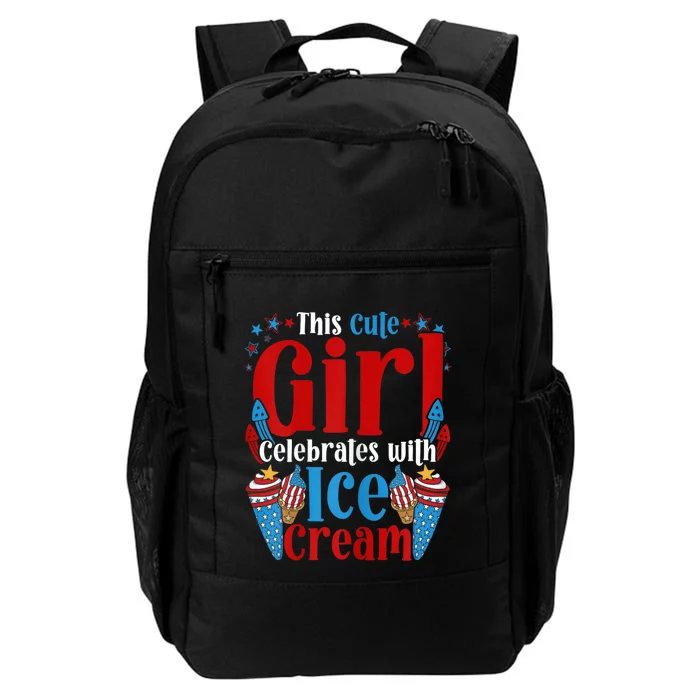 Womens Patriotic Ice Cream 4th Of July Daily Commute Backpack