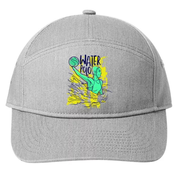 Water Polo In Action 7-Panel Snapback Hat