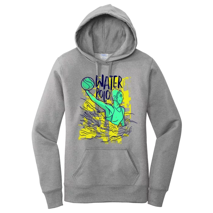 Water Polo In Action Women's Pullover Hoodie