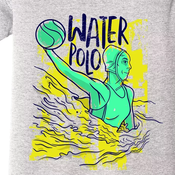 Water Polo In Action Baby Bodysuit