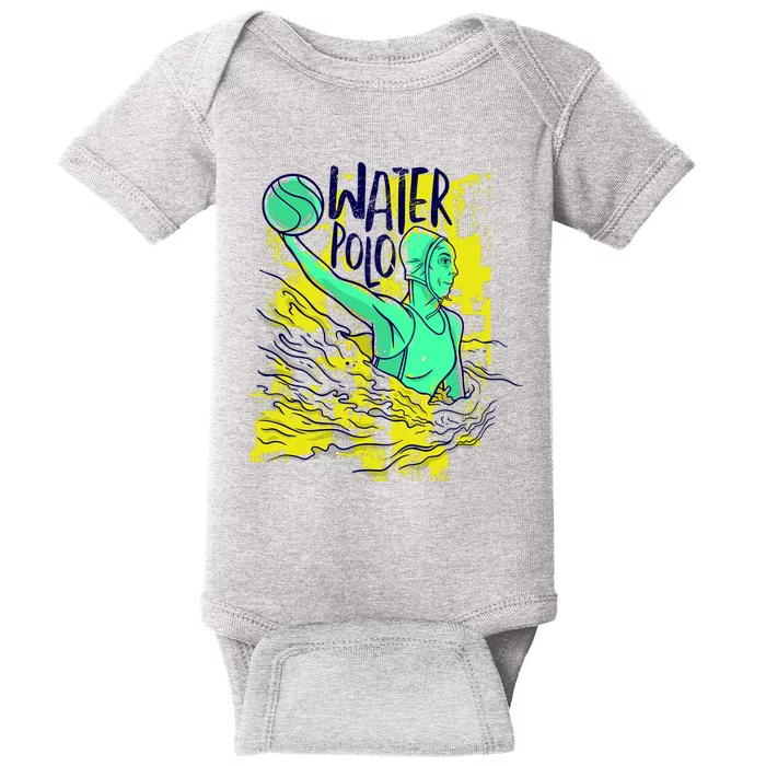 Water Polo In Action Baby Bodysuit