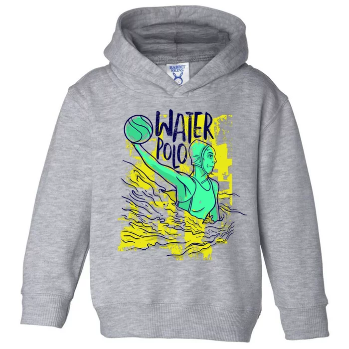 Water Polo In Action Toddler Hoodie