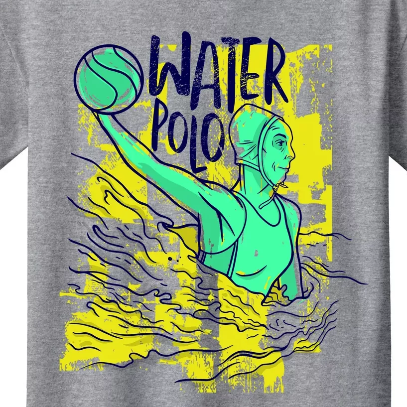 Water Polo In Action Kids T-Shirt