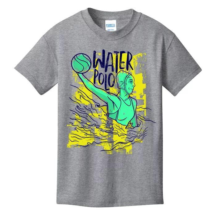 Water Polo In Action Kids T-Shirt