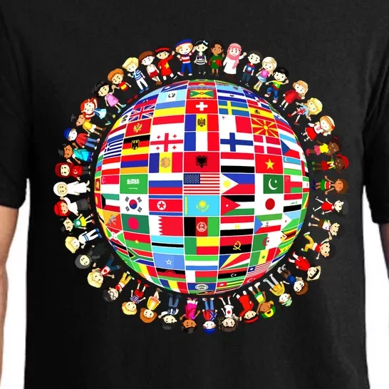 World Peace International Day Of Peace National Flags Pajama Set