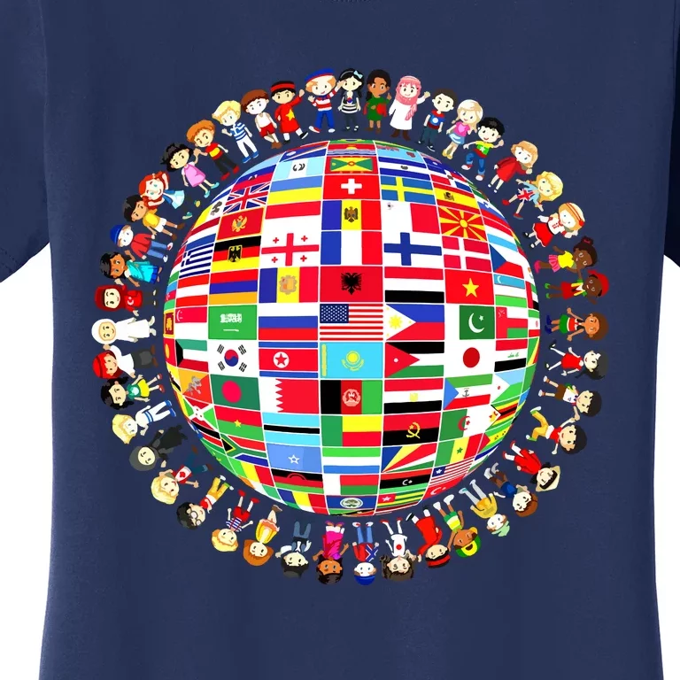 World Peace International Day Of Peace National Flags Women's T-Shirt