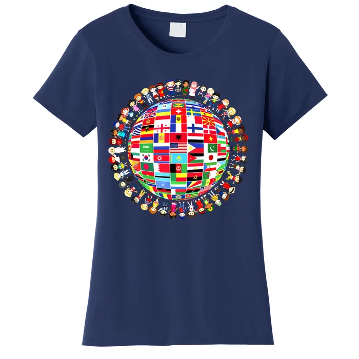 World Peace International Day Of Peace National Flags Women's T-Shirt