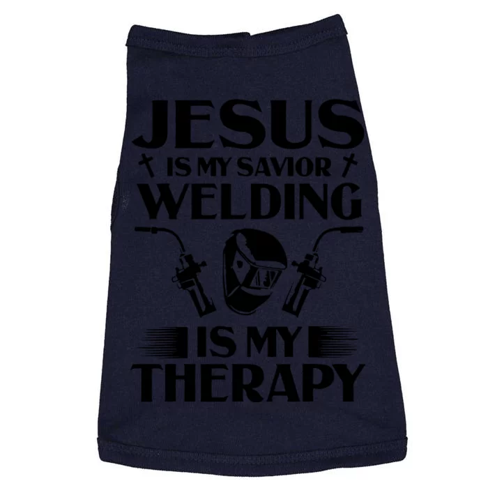 Welders Present Jesus Is My Savior Welding Instructor Doggie Tank