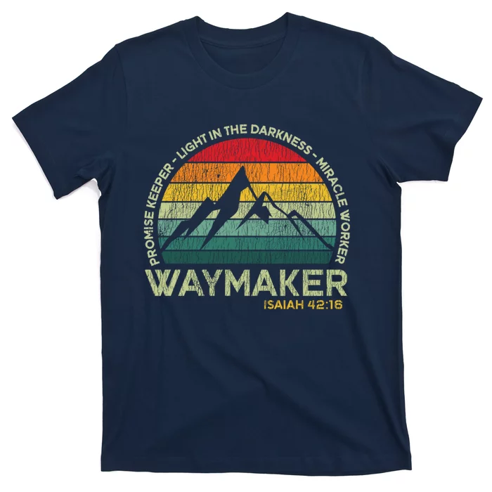 Waymaker Promise Keeper Miracle Worker Christian Vintage T-Shirt