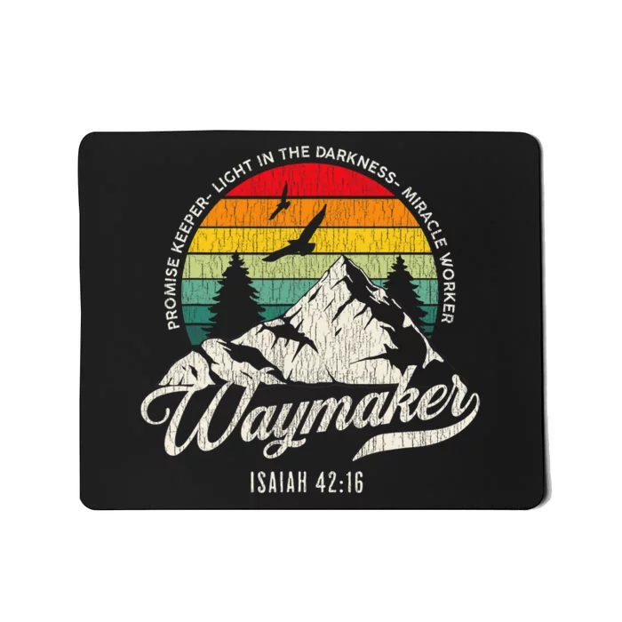 Waymaker Promise Keeper Miracle Worker Christian Bible Verse Mousepad