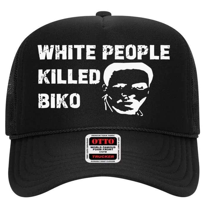 White People Killed Biko High Crown Mesh Trucker Hat