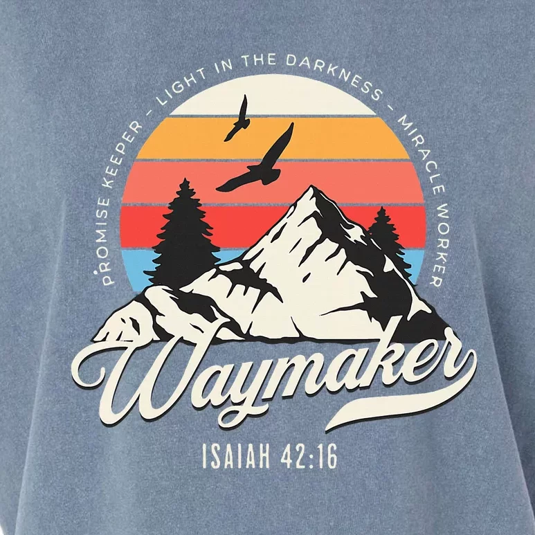 Waymaker Promise Keeper Miracle Worker Christian Bible Verse Garment-Dyed Women's Muscle Tee