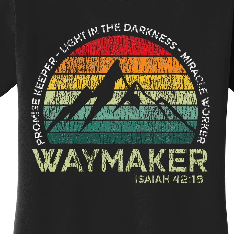 Waymaker Promise Keeper Miracle Worker Christian Women's T-Shirt