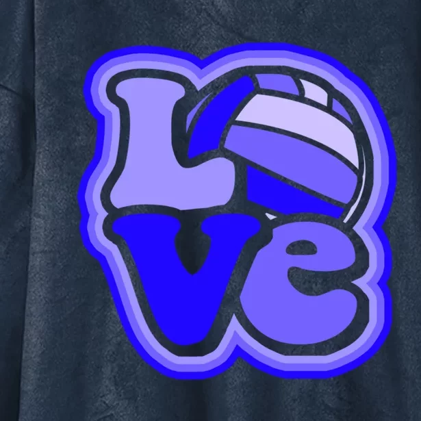 Water Polo Love For Teen And Shades Of Blue Design Cute Gift Hooded Wearable Blanket