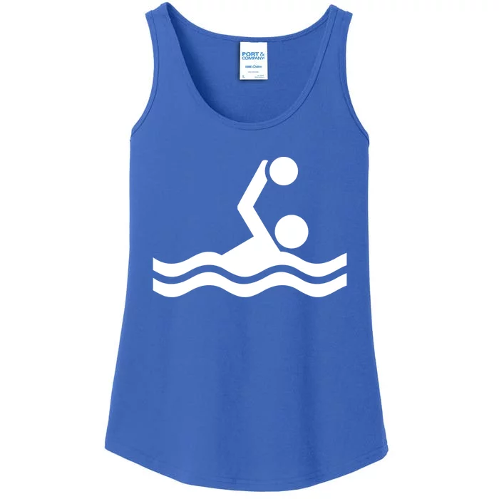 Water Polo Logo Funny Gift Ladies Essential Tank