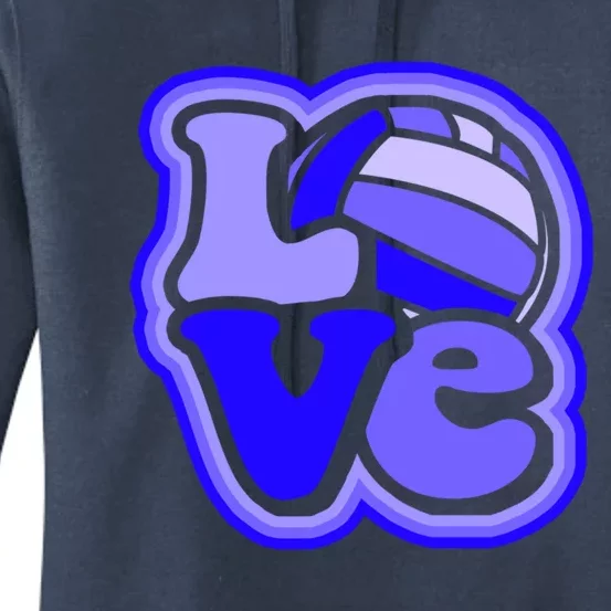 Water Polo Love For Teen And Shades Of Blue Design Cute Gift Women's Pullover Hoodie