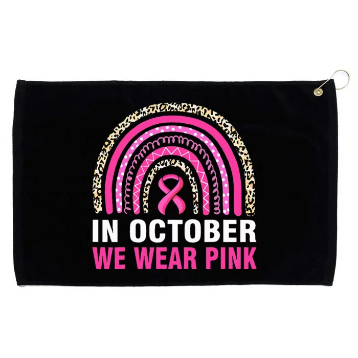 Wear P.I.N.K Leopard Breast Cancer Awareness Grommeted Golf Towel