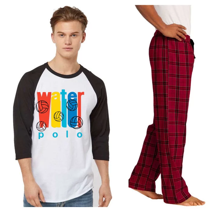 Water Polo Logo Raglan Sleeve Pajama Set