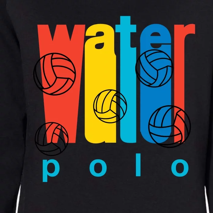 Water Polo Logo Womens California Wash Sweatshirt