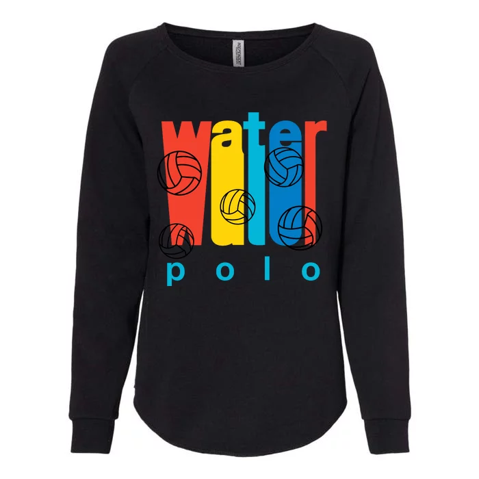 Water Polo Logo Womens California Wash Sweatshirt