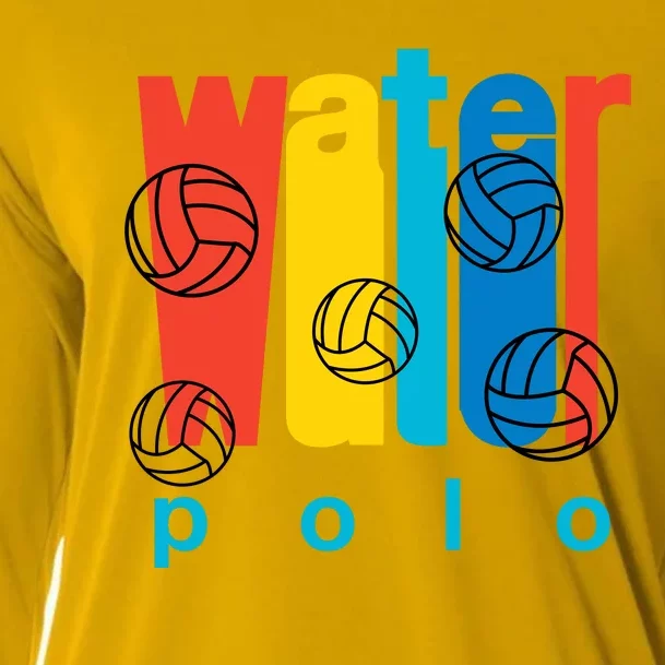 Water Polo Logo Cooling Performance Long Sleeve Crew