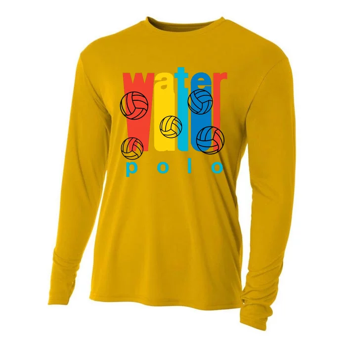 Water Polo Logo Cooling Performance Long Sleeve Crew