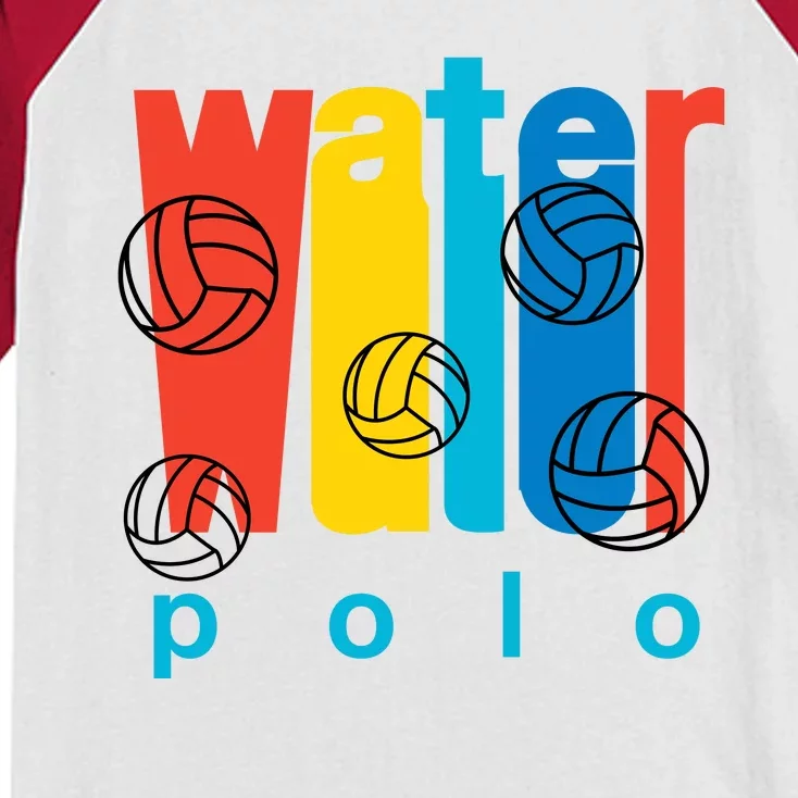 Water Polo Logo Kids Colorblock Raglan Jersey