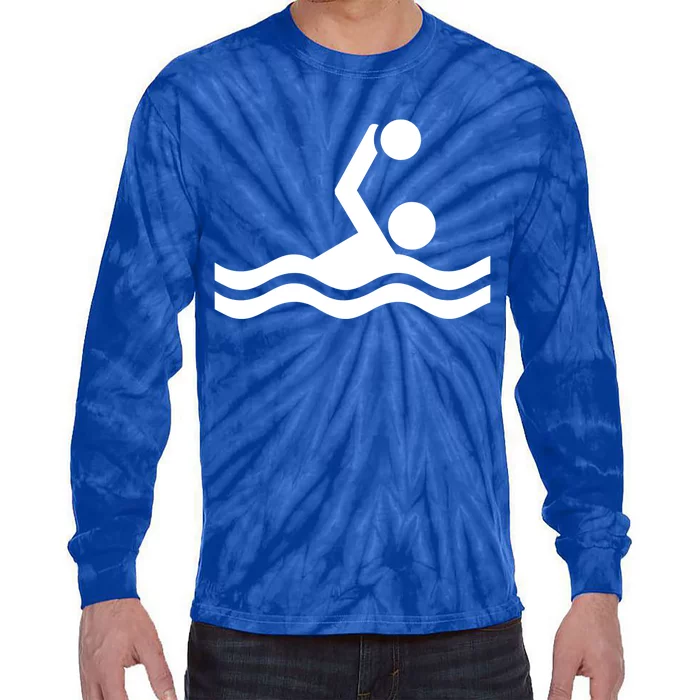 Water Polo Logo Gift Tie-Dye Long Sleeve Shirt