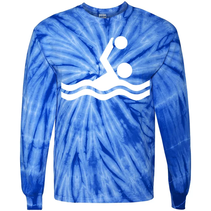 Water Polo Logo Gift Tie-Dye Long Sleeve Shirt