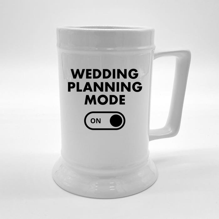 Wedding Planning Mode On Bride Gift Front & Back Beer Stein