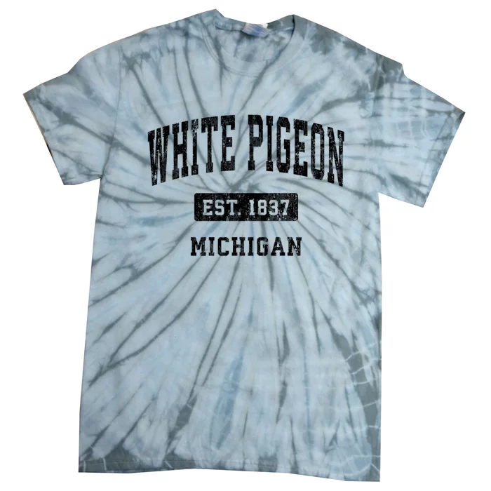 White Pigeon Michigan Mi Vintage Athletic Sports Tie-Dye T-Shirt