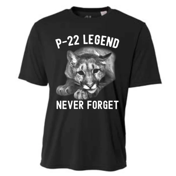 Womens P22 Mountain Lion Never Forget P22 Exotic Animals Cooling Performance Crew T-Shirt