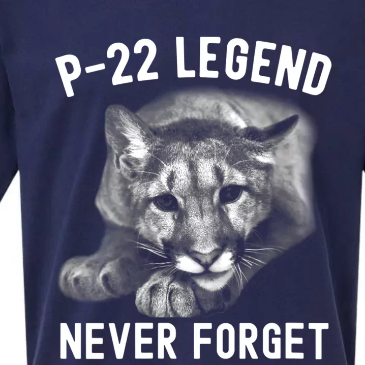 Womens P22 Mountain Lion Never Forget P22 Exotic Animals Sueded Cloud Jersey T-Shirt