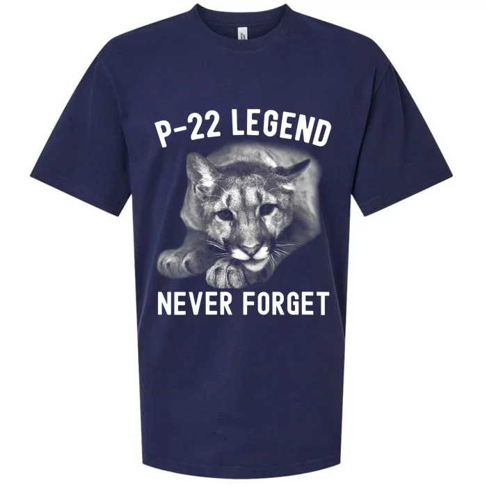 Womens P22 Mountain Lion Never Forget P22 Exotic Animals Sueded Cloud Jersey T-Shirt