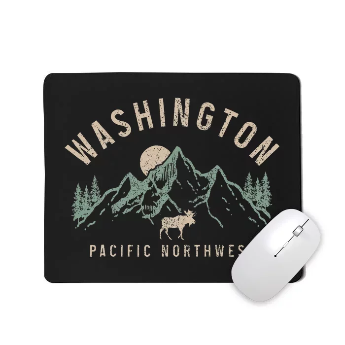 Washington Pnw Moose Pacific Northwest Souvenir Pride Mousepad