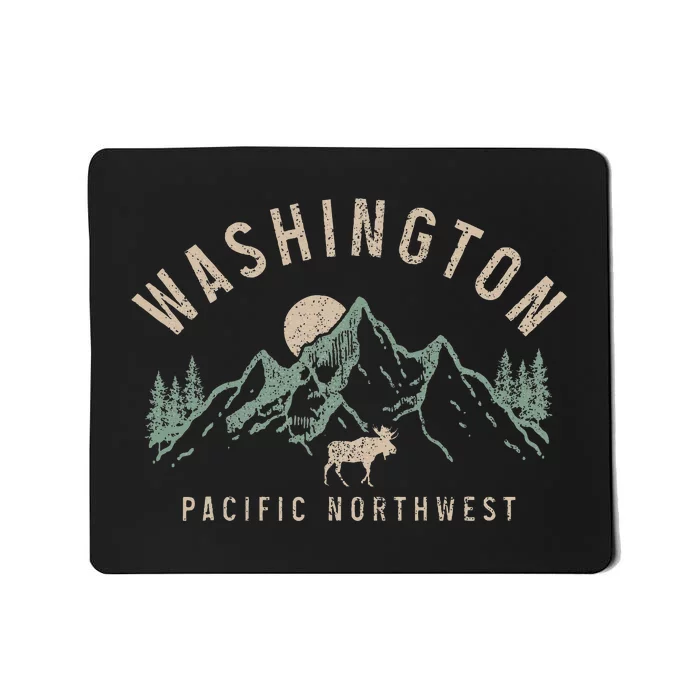 Washington Pnw Moose Pacific Northwest Souvenir Pride Mousepad